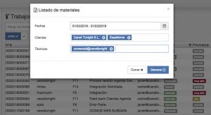 listado de materiales