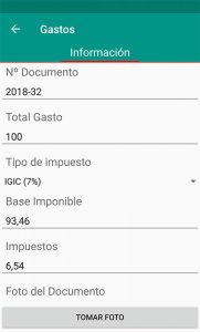 Aplicacion control de gastos
