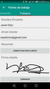 aplicacion firma partes de trabajo