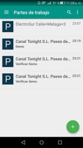 Software Partes de trabajo