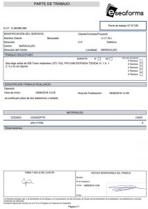 Plantilla Partes de Trabajo