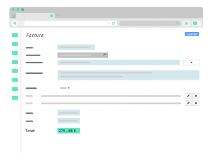 edicion facturas en la web