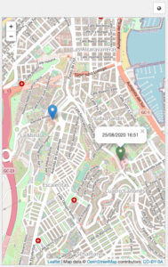 partes de trabajo geoposicionamiento